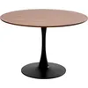 Image de Kare Design Table Schickeria 110cm Noyer et Noire