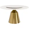 Image de Kare Design Table Lucia 135cm Blanche et dorée