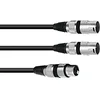 Image de OMNITRONIC 30225206 xfmm Câble 30 XLR (F)/2 x XLR (M) 3 m