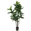 Image de Europalms 61445 Plante de Décoration Arbre à Caoutchouc Vert 120 cm