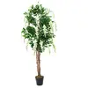 Image de Europalms Or Pluie Coton Blanc Ciment Pied 180 cm, Artificiel