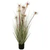 Image de EUROPALMS Plante Artificielle Sunny, 120 cm, Herbe ornementale Fleurie dans Un Pot décoratif