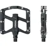 Image de Voxom Trekking PE16 Aluminium anodisé, axe CR-Mo, Roulement Coulissant, échange Broches, 718000047 Pédales, Noir, Standard