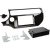 Image de ACV Adaptateur de façade 2-DIN pour avec Vide Poche Kia Rio 03/2015 > Noir Piano