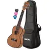 Image de Cascha HH 2035L ukulélé concert haut de gamme pour gauchers avec housse et médiators