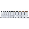Image de Jeu de douilles six pans, profondes 10 mm (3/8") en pouce 11 pièces BGS