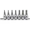 Image de Jeu de douilles à embouts 10 mm (3/8") profil T (pour TX) T15 - T50 7 pièces BGS