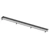 Image de TECE 600970 Drainline Plaque de fixation pour caniveau de douche droite en acier inoxydable poli Argenté