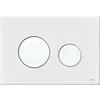 Image de Tece 9240600 8068402 Teceloop Plaque de recouvrement avec activation rinçage à 2 quantités Blanc