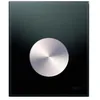 Image de Plaque d'actionnement d'urinoir TECE Plaque d'actionnement d'urinoir TECEloop verre y compris cartouche, 9242663, Couleur: verre noir brillant, touche aspect inox brossé rond (avec A