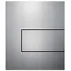 Image de TECE 1 x Loop-Blende Plaque WC 9240678 Café, Verre Noir, Bouton Blanc
