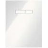 Image de Tece - Plaque de verre 9650000 430 x 555 x 16 mm, boutons blancs en verre blanc