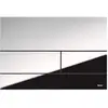 Image de TECE Square 9240831 Plaque de déclenchement pour WC (chrome brillant, technique à deux quantités, utilisable par le haut et vers l'avant) Gris