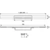 Image de TECEDrainProfilé de douche en acier inoxydable brossé 1200 mm 671200