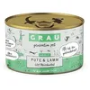 Image de GRAU - l’Original - Nourriture Humide pour Chats - Dinde et Agneau, Pack de 1 (1 x 200 g), sans céréales, pour Chats Adultes