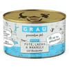 Image de GRAU - l’Original - Nourriture Humide pour Chats - Dinde, Saumon, maquereau, Pack de 1 (1 x 200 g), sans céréales, pour Chats Adultes