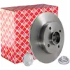 Image de febi bilstein 32782 Disque de frein avec roulement de roue, anneau impulsions ABS, écrou de fusée et capuchon protecteur, 1 pièce