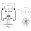 Image de Febi Bilstein 39995 Air Ressort soufflet avec piston en plastique