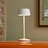 Image de Sigor Lampe à poser LED rechargeable Facetta, blanc, 22 cm, métal, CCT IP44