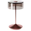 Image de SIGOR Numotion Lampe de table LED à intensité variable pour intérieur et extérieur, hauteur 26,5 cm, rechargeable avec Easy-Connect, autonomie de 12 h, or rose