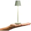 Image de SIGOR Nuindie pocket - Petite lampe de table LED rechargeable à intensité variable, pour l'intérieur et l'extérieur, IP54, hauteur 21 cm, rechargeable par USB-C, 7 h, vert sauge