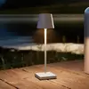 Image de Sigor Lampe de table LED rechargeable Nuindie pocket, grise, IP54, à intensité