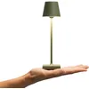 Image de SIGOR Nuindie pocket - Petite lampe de table LED rechargeable à intensité variable, pour l'intérieur et l'extérieur, IP54, hauteur 21 cm, rechargeable par USB-C, 7 h, vert sapin