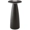 Image de SIGOR Nuflair - Lampe de table LED rechargeable à intensité variable avec vase de fleurs intégré, intérieur et extérieur, IP54, hauteur 24 cm, rechargeable avec easy-connect puk, 12 h, nuit noir