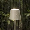Image de Sigor Lampe de table LED rechargeable Nuindie, USB-C, beige, IP54, intensité
