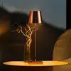 Image de Sigor Lampe de table rechargeable LED Nuindie, USB-C, cuivre, IP54, à intensité