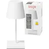 Image de SIGOR Nuindie mini - Petite lampe de table LED à intensité variable - Pour l'intérieur et l'extérieur - Protection IP54 contre les projections d'eau - Hauteur : 25 cm - Rechargeable avec USB-C