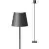 Image de SIGOR Nuindie Lampadaire LED 2.0 à intensité variable pour l'intérieur et l'extérieur, IP54, protection contre les projections d'eau, hauteur 120 cm, rechargeable avec USB-C, durée d'éclairage de 12