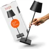 Image de SIGOR Nuindie tango - Lampe de table LED rechargeable à intensité variable avec tête pivotante, hauteur 38 cm, rechargeable par USB-C, 12 h, nuit noir