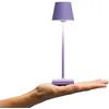Image de SIGOR Nuindie pocket - Petite lampe de table LED rechargeable à intensité variable, pour l'intérieur et l'extérieur, IP54, hauteur 21 cm, rechargeable par USB-C, 7 h, violet mauve