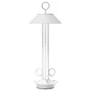 Image de SIGOR Nudiderot Lampe de table LED à intensité variable pour l'intérieur et l'extérieur, protection IP54, protection contre les projections d'eau, hauteur 42,5 cm, rechargeable avec Easy-Connect,
