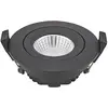 Image de Sigor Spot LED encastré au plafond Diled, Ø 8,5 cm 6 W Dim-To-Warm noir