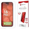 Image de Displex Verre de protection 2D/transparent (10H) pour Apple iPhone 15 Plus/15 Pro Max/16 Plus, cadre de montage écologique, verre trempé, film de protection résistant aux rayures, compatible avec les