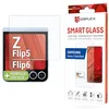 Image de Displex Smart Glass (9H) pour Samsung Galaxy Flip5, Z Flip6 avec broderie de montage, incassable, ultra fin, invisible