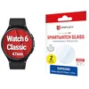 Image de Displex Lot de 2 films de protection en verre hybride pour Samsung Galaxy Watch6 Classic, 47 mm   9H   Anti-traces de doigts   Sans bord   Fabriqué en Allemagne