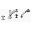 Image de Dornbracht MADISON mitigeur bain 4 trous pour montage sur jante de baignoire, saillie 225 mm, 27502360-06, Couleur: platine brossé