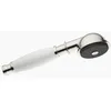 Image de Dornbracht Madison Metall-Handbrause mit Porzellangriff (weiß) platin 28002970-08 - mit Rückflus