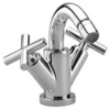 Image de Dornbracht Tara Bidet-Einlochbatterie schwarz matt 24510892-33 - Ausladung 125 mm - Seitenvent