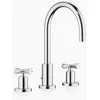 Image de Dornbracht TARA, mélangeur lavabo 3 trous, avec vidage, saillie 165 mm, 20713892-00, Couleur: chrome