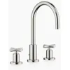 Image de Dornbracht Tara Waschtisch-Dreilochbatterie platin matt 20713892-06 - Ausladung 165 mm - schwe