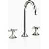 Image de Dornbracht VAIA Mélangeur de lavabo à trois trous avec garniture découlement, poignée croisillon, saillie 168 mm, 20713809-06, Couleur: platine brossé