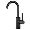 Image de Dornbracht Meta mitigeur monocommande de lavabo sans vidage, saillie 123 mm, bec orientable 360°., Coloris: Noir Mat