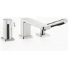Image de Dornbracht LULU mélangeur de bain à trois trous à levier unique pour linstallation sur le bord de la baignoire ou sur le bord du carrelage, 27412710, Couleur: Platine Mat
