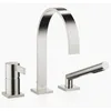 Image de Dornbracht MEM mélangeur de Bain à Trois Trous à Levier Unique pour Installation en Bord de Baignoire ou en Bord de carrelage, saillie de 220 mm, 27412782, Coloris: Platine Mat - 27412782-06