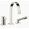 Image de Dornbracht MEM mélangeur de Bain à Trois Trous à Levier Unique pour Installation en Bord de Baignoire ou en Bord de carrelage, saillie de 220 mm, 27412782, Coloris: Platine - 27412782-08