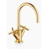 Image de Dornbracht TARA, mélangeur lavabo monotrou, avec vidage, saillie 165 mm, 22513892-28, Couleur: laiton brossé